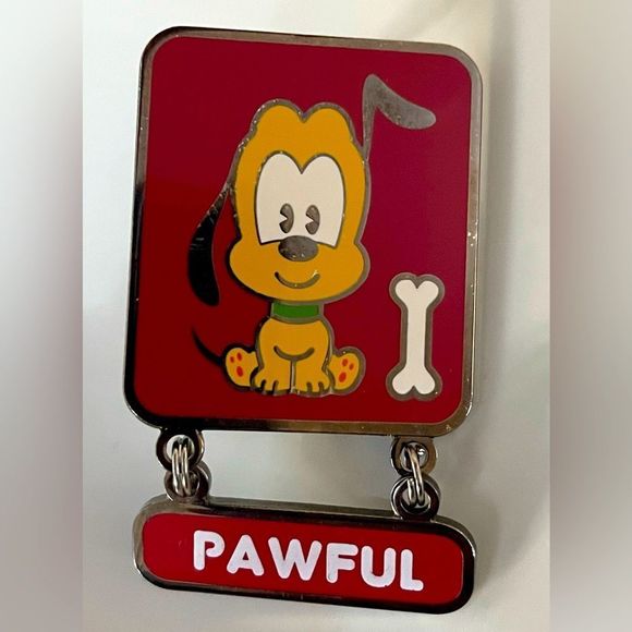 Disney Accessories - Disney Cuties Pluto 🐾 Pawful hanging Pin - LE1000